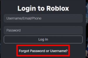 Roblox Login