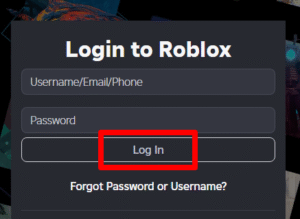 Roblox Login
